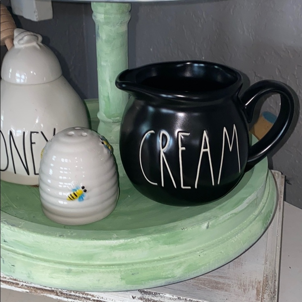 Black Rae Dunn CREAM